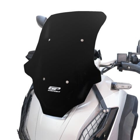 GP Kompozit Honda ADV 350 2023-2026 Uyumlu Kısa Spor Ön Cam Siyah