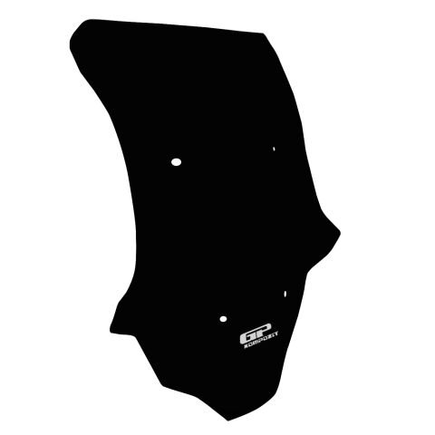 GP Kompozit Honda ADV 350 2023-2026 Uyumlu Kısa Spor Ön Cam Siyah
