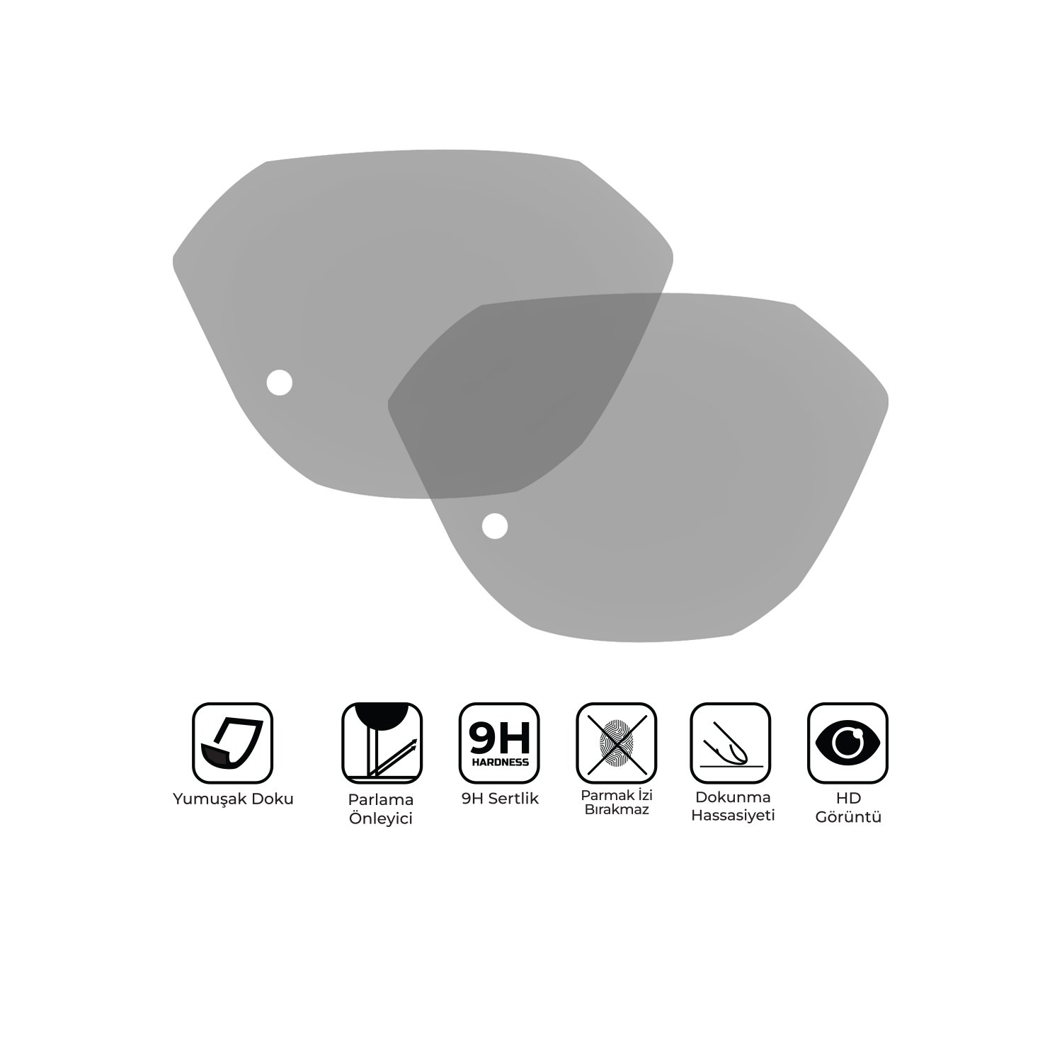 GP Kompozit Honda Activa 2023-2024 Uyumlu Motosiklet Ekran Koruyucu Şeffaf