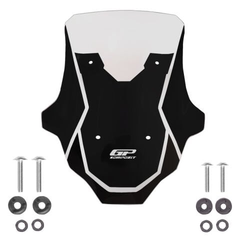 GP Kompozit Honda ADV 350 2023-2026 Uyumlu Kısa Spor Ön Cam Şeffaf