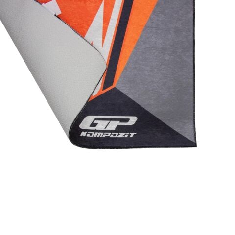 GP Kompozit KTM Universal Motosiklet Halısı Siyah-Turuncu