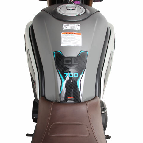 GP Kompozit CF Moto 700 CL-X 2022-2026 Uyumlu Tank Pad Seti Turkuaz