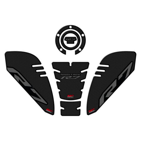 GP Kompozit Yamaha R7 2021–2024 Uyumlu Tank Pad Seti Karbon