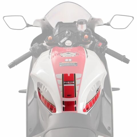 GP Kompozit Yamaha R7 2021–2024 Uyumlu Tank Pad Seti Karbon