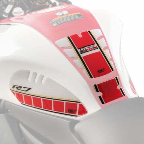 GP Kompozit Yamaha R7 2021–2024 Uyumlu Tank Pad Seti Karbon