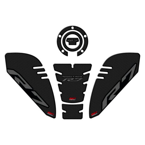 GP Kompozit Yamaha R7 2021–2024 Uyumlu Tank Pad Seti Karbon
