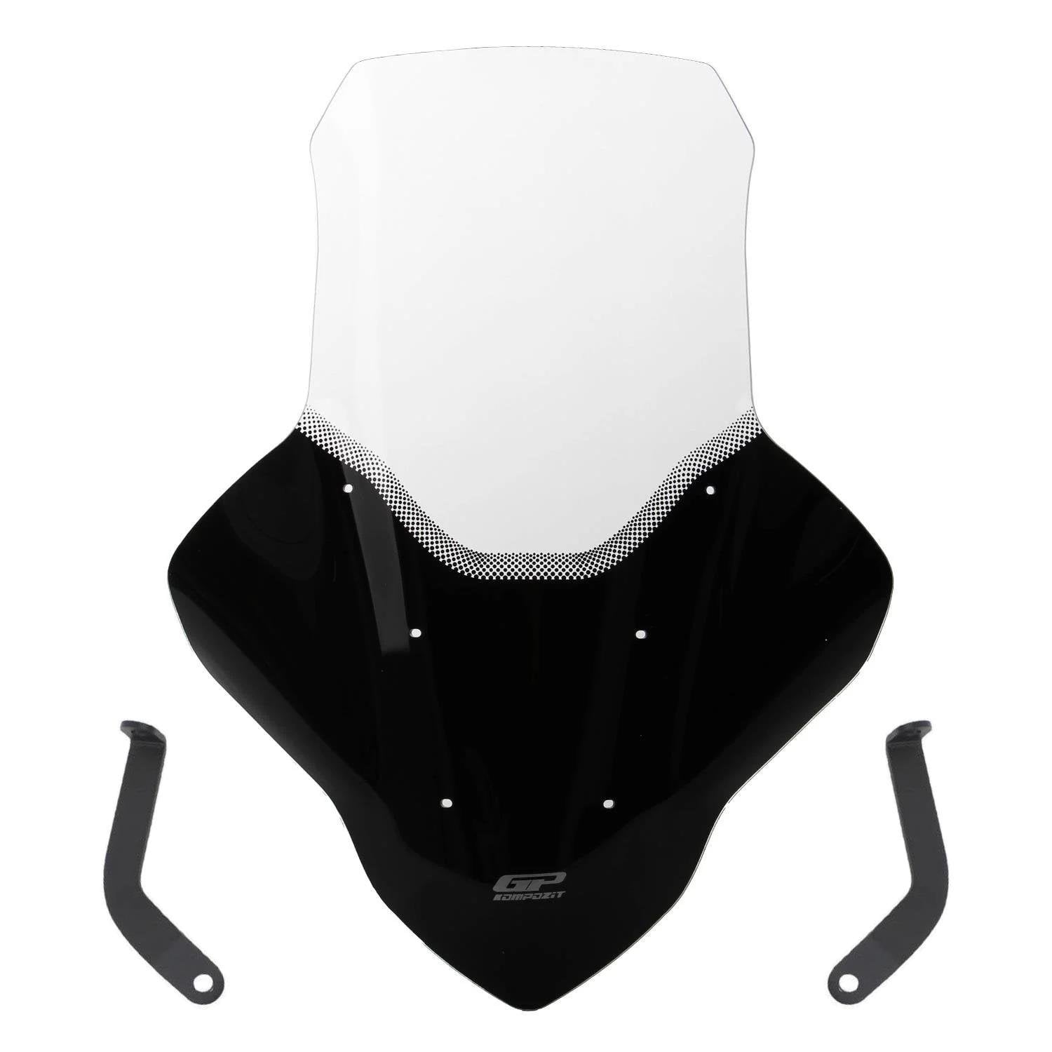 GP Kompozit Yamaha NMAX 125 / 155 2021-2024 Uyumlu Elcikli Tur Camı Şeffaf