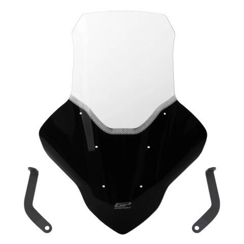 GP Kompozit Yamaha NMAX 125 / 155 2021-2024 Uyumlu Elcikli Tur Camı Şeffaf