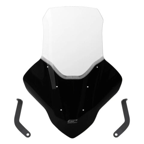 GP Kompozit Yamaha NMAX 125 / 155 2021-2024 Uyumlu Elcikli Tur Camı Şeffaf