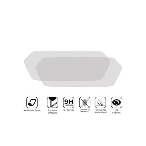 GP Kompozit Yamaha XMAX 400 2023-2024 Uyumlu Motosiklet Ekran Koruyucu Şeffaf