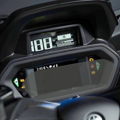 GP Kompozit Yamaha XMAX 250 / 400 2023-2024 Uyumlu Motosiklet Ekran Koruyucu Şeffaf