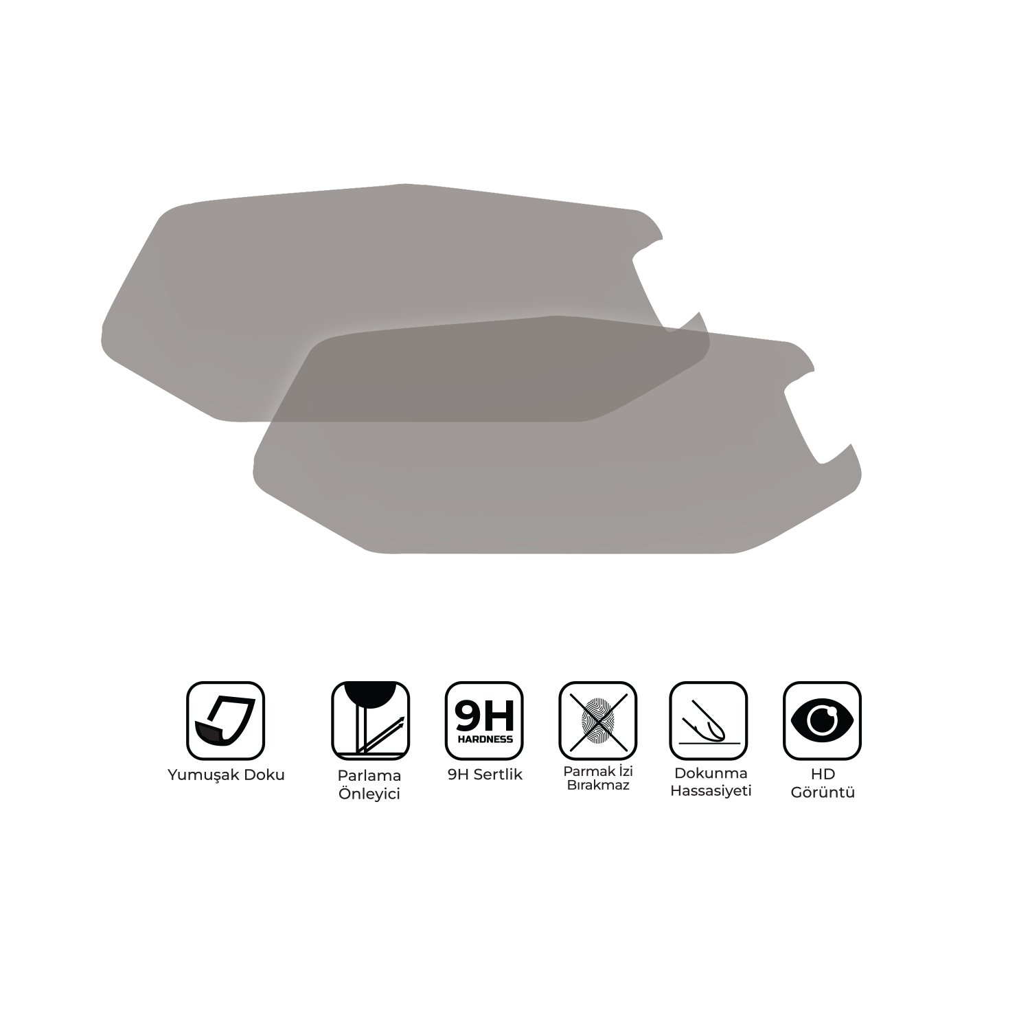 GP Kompozit Hero X-Pulse 200 2023 Uyumlu Motosiklet Ekran Koruyucu Şeffaf