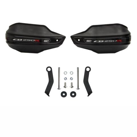 GP Kompozit Honda CB250R 2018-2024 Uyumlu Plastik Elcik Koruma Siyah