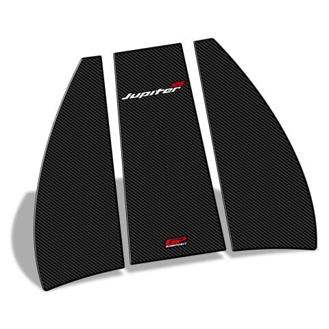 GP Kompozit TVS Jupiter 110/125 2023-2024 Uyumlu Tank Pad Seti Karbon
