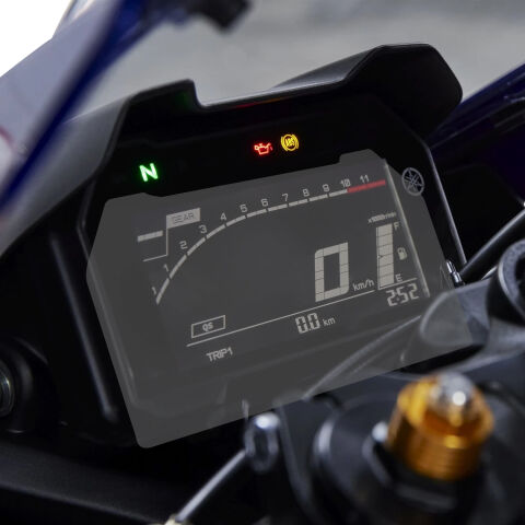 GP Kompozit Yamaha R7 2023-2024 Uyumlu Motosiklet Ekran Koruyucu Şeffaf