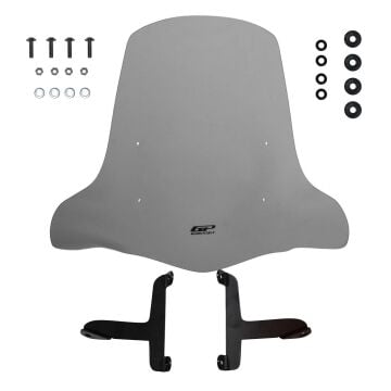 GP Kompozit Scooter Universal 2020 Uyumlu Elcikli Ön Cam Füme 44 cm