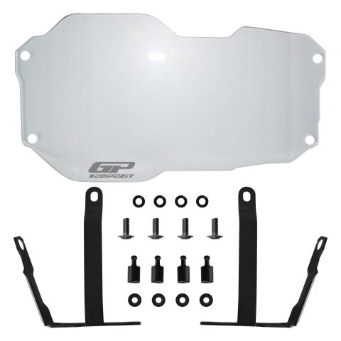 GP Kompozit BMW R 1200 GS / R 1250 GS ADV 2013-2024 Uyumlu Far Koruma Şeffaf