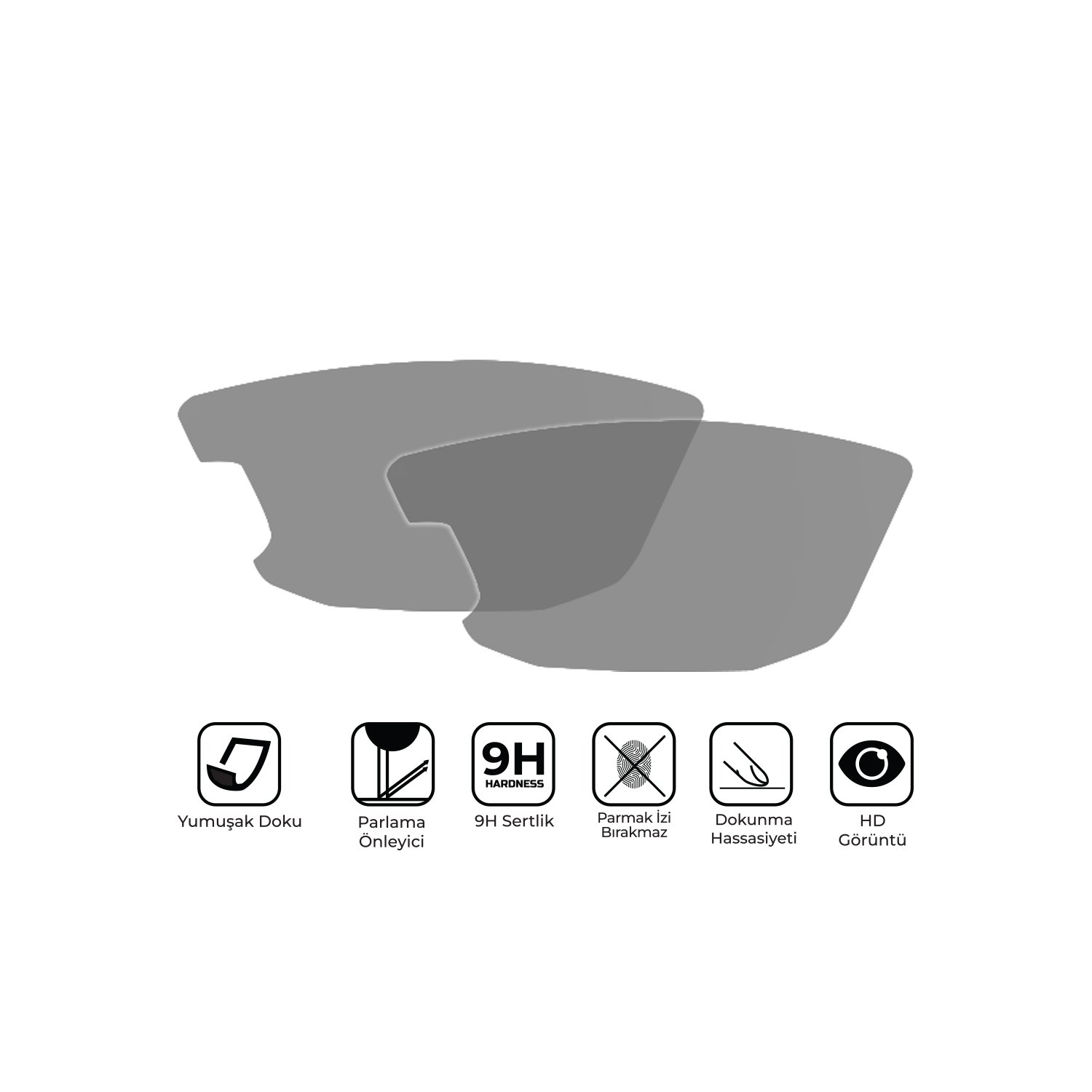 GP Kompozit Hero DASH 125 2023-2024 Uyumlu Motosiklet Ekran Koruyucu Şeffaf