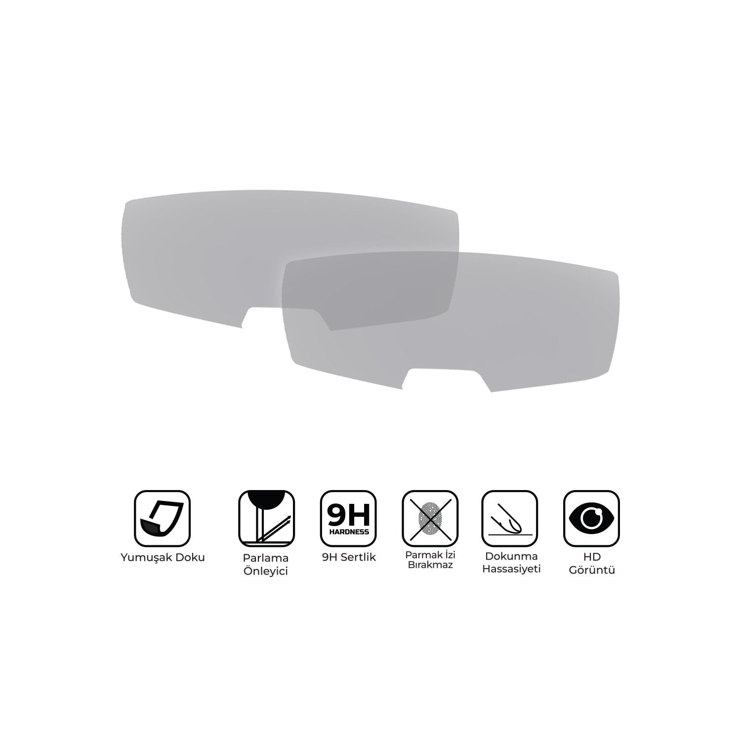 GP Kompozit Aprilia SR 125-160 2023 Uyumlu Motosiklet Ekran Koruyucu Şeffaf