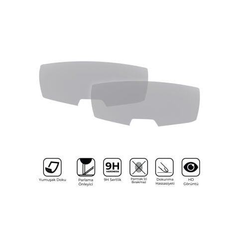 GP Kompozit Aprilia SR 125-160 2023 Uyumlu Motosiklet Ekran Koruyucu Şeffaf