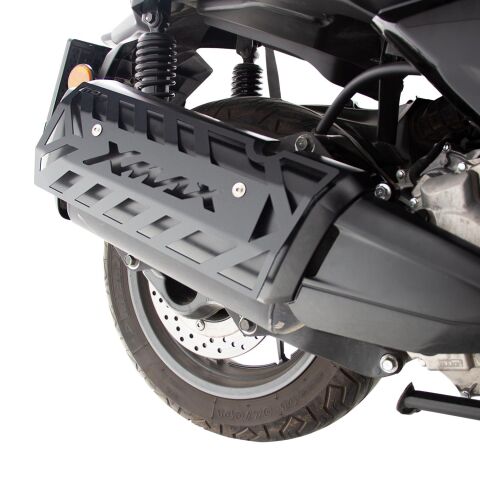 GP Kompozit Yamaha XMAX 250 2018-2024 Uyumlu Egzoz Koruma Kapağı Siyah