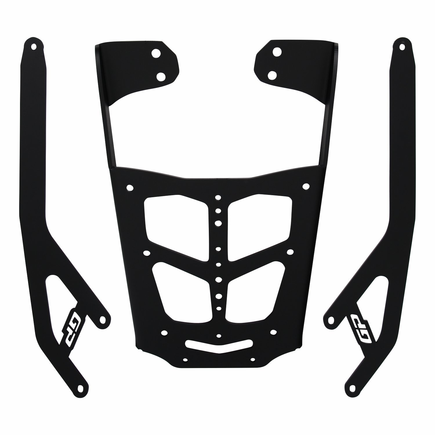 GP Kompozit Bajaj Dominar 250 / 400 2017-2026 Uyumlu Arka Çanta Demiri Siyah