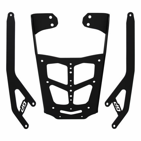 GP Kompozit Bajaj Dominar 250 / 400 2017-2026 Uyumlu Arka Çanta Demiri Siyah