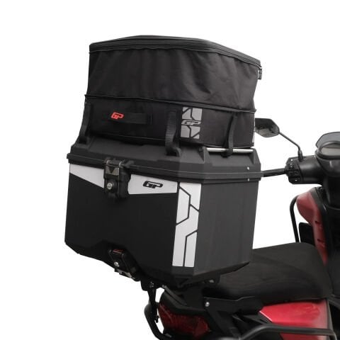 GP Kompozit Universal 45 lt Plastik ve Kumaş Motosiklet Çanta Seti Siyah