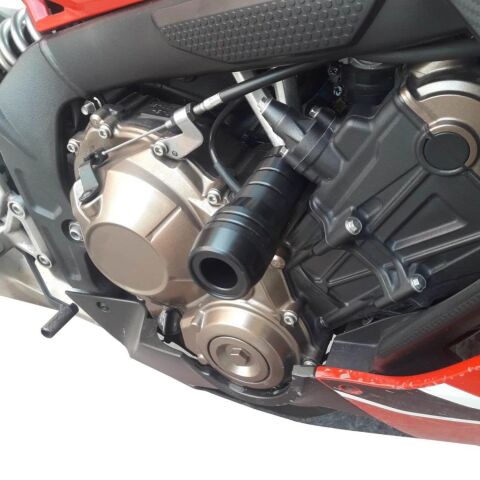 GP Kompozit Honda CBR650F 2014-2018 Uyumlu Motor Koruma Takozu Siyah