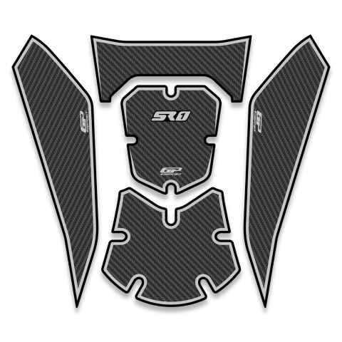 GP Kompozit Voge SR1 2023-2025 Uyumlu Tank Pad Siyah
