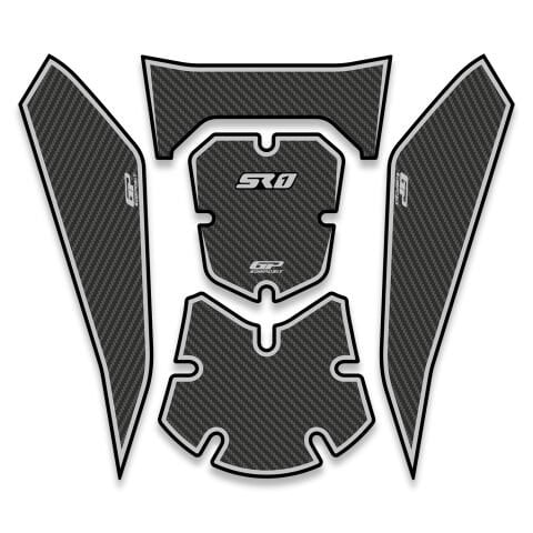 GP Kompozit Voge SR1 2023-2025 Uyumlu Tank Pad Siyah