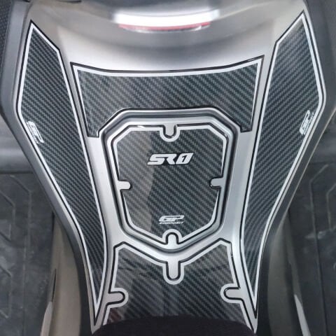 GP Kompozit Voge SR1 2023-2025 Uyumlu Tank Pad Siyah