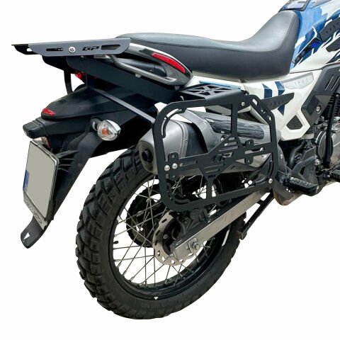 GP Kompozit Hero X-Pulse 200 2020-2024 Uyumlu Yan Çanta Demiri Siyah