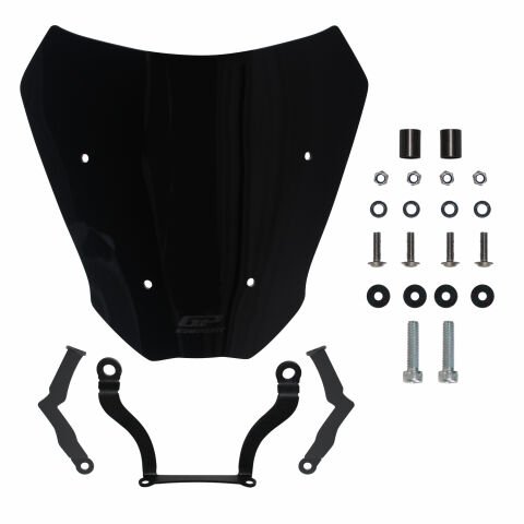 GP Kompozit CF Moto 700 CL-X 2022-2026 Uyumlu Ön Cam Siyah