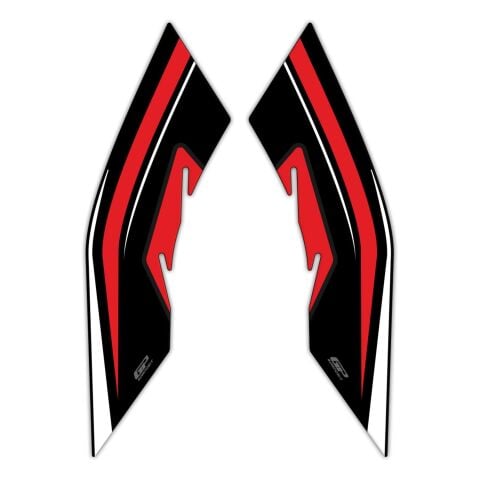 GP Kompozit Honda PCX 125 2021-2024 Uyumlu Yan Ayak Pad Kırmızı
