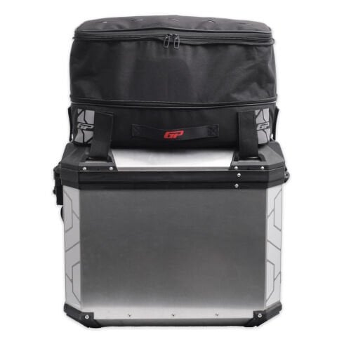 GP Kompozit KMSC04 Universal Motosiklet Yan Çanta Üstü Kumaş Çanta Siyah