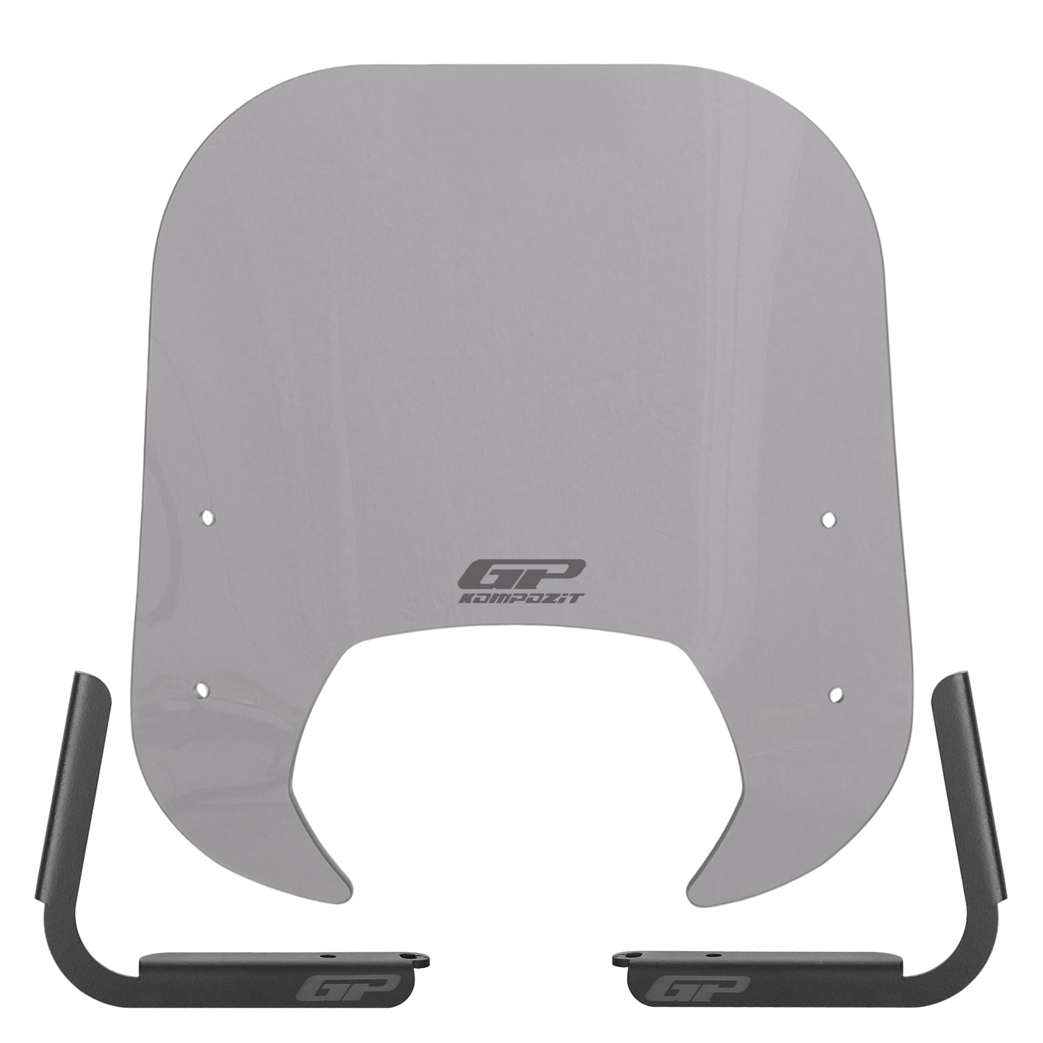 GP Kompozit Royal Alloy Tigara Grande 125 / 150 / 300 2022-2025 Uyumlu Ön Cam Füme