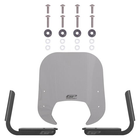 GP Kompozit Royal Alloy Tigara Grande 125 / 150 / 300 2022-2025 Uyumlu Ön Cam Füme