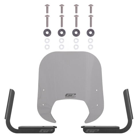 GP Kompozit Royal Alloy Tigara Grande 125 / 150 / 300 2022-2025 Uyumlu Ön Cam Füme