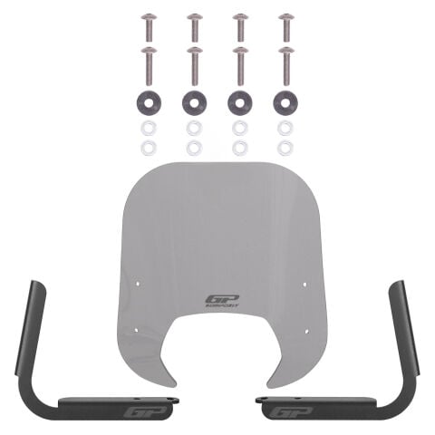 GP Kompozit Royal Alloy Tigara Grande 125 / 150 / 300 2022-2025 Uyumlu Ön Cam Füme