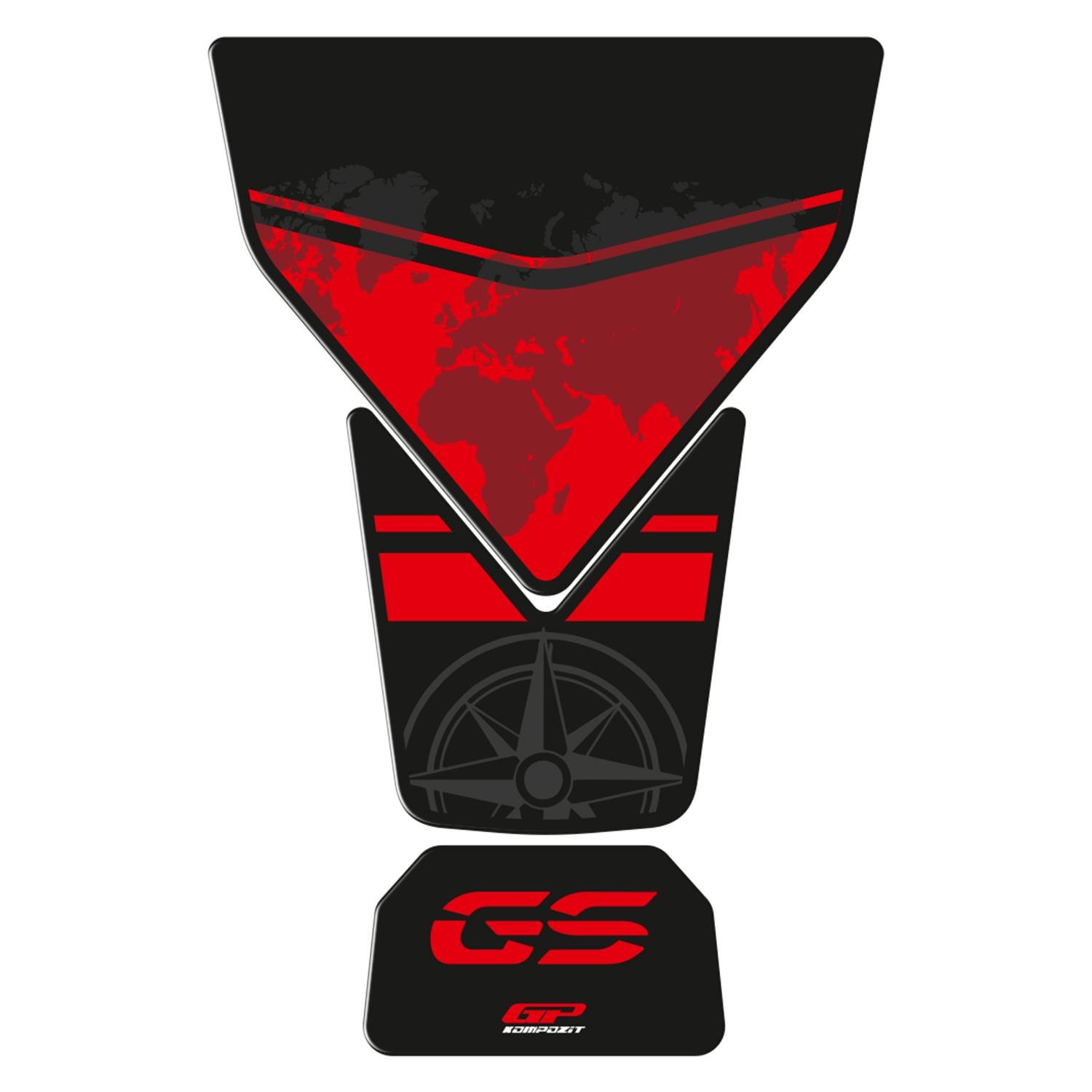 GP Kompozit BMW F 850 GS ADV 2018-2023 Uyumlu Tank Pad Kırmızı