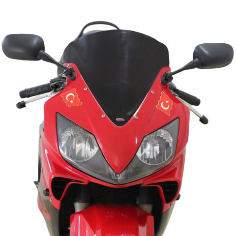 GP Kompozit Honda CBR600F 2005-2008 Uyumlu Ön Cam Siyah