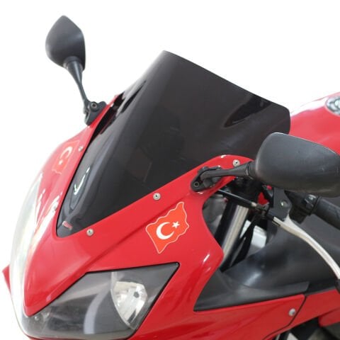 GP Kompozit Honda CBR600F 2005-2008 Uyumlu Ön Cam Siyah