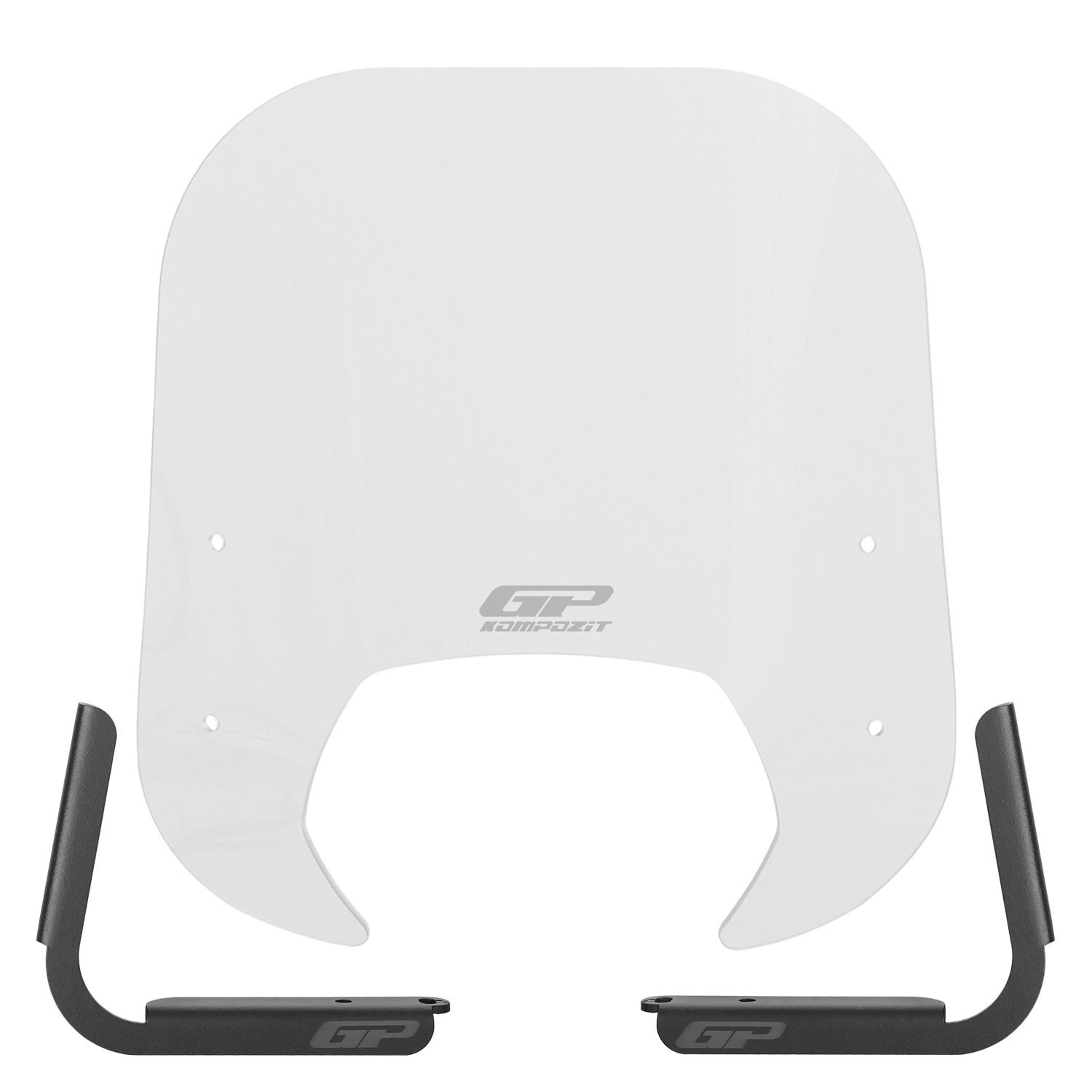 GP Kompozit Royal Alloy Tigara Grande 125 / 150 / 300 2022-2025 Uyumlu Ön Cam Şeffaf