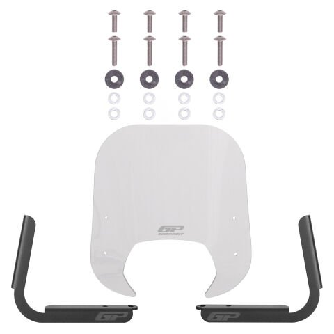 GP Kompozit Royal Alloy Tigara Grande 125 / 150 / 300 2022-2025 Uyumlu Ön Cam Şeffaf