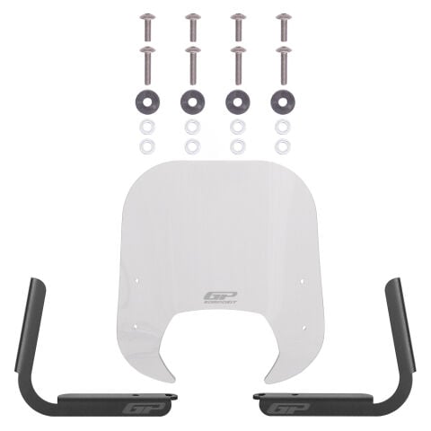 GP Kompozit Royal Alloy Tigara Grande 125 / 150 / 300 2022-2025 Uyumlu Ön Cam Şeffaf