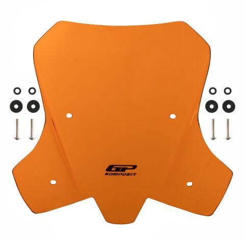 GP Kompozit KTM 1290 Super Adventure 2021-2024 Uyumlu Ön Cam Turuncu