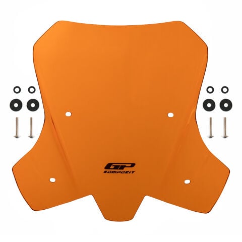 GP Kompozit KTM 1290 Super Adventure 2021-2024 Uyumlu Ön Cam Turuncu