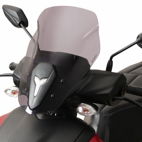 GP Kompozit Yamaha RayZR 2024 Uyumlu Kısa Spor Ön Cam Siyah