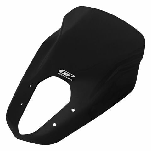 GP Kompozit Yamaha RayZR 2024 Uyumlu Kısa Spor Ön Cam Siyah